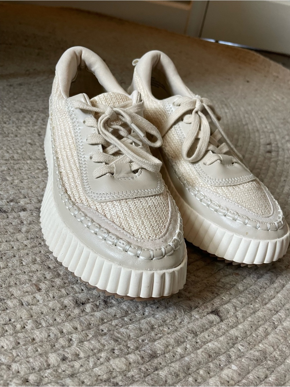 Dolce Vita Cream Platform Sneaker